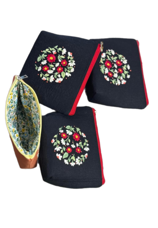 Brodert veske firkantet